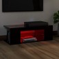 Mobile Porta TV con Luci LED Nero 90x39x30 cm Mobile Porta TV con Luci LED Nero 90x39x30 cm