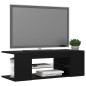 Mobile Porta TV con Luci LED Nero 90x39x30 cm Mobile Porta TV con Luci LED Nero 90x39x30 cm