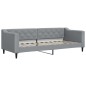 vidaXL Letto da Giorno Grigio Chiaro 80x200 cm in Tessuto