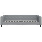 vidaXL Letto da Giorno Grigio Chiaro 80x200 cm in Tessuto