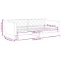 vidaXL Letto da Giorno Grigio Chiaro 80x200 cm in Tessuto