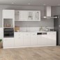 Armadio per Microonde Bianco Lucido 60x57x207 cm in Truciolato Armadio per Microonde Bianco Lucido 60x57x207 cm in Truciolato