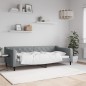 vidaXL Letto da Giorno Grigio Chiaro 90x200 cm in Tessuto vidaXL Letto da Giorno Grigio Chiaro 90x200 cm in Tessuto