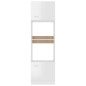 Armadio per Microonde Bianco Lucido 60x57x207 cm in Truciolato Armadio per Microonde Bianco Lucido 60x57x207 cm in Truciolato