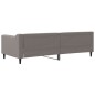 vidaXL Letto da Giorno Tortora 90x200 cm in Tessuto