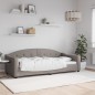 vidaXL Letto da Giorno Tortora 90x200 cm in Tessuto vidaXL Letto da Giorno Tortora 90x200 cm in Tessuto
