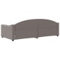 vidaXL Letto da Giorno Tortora 90x200 cm in Tessuto vidaXL Letto da Giorno Tortora 90x200 cm in Tessuto