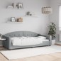 vidaXL Letto da Giorno Grigio Chiaro 100x200 cm in Tessuto vidaXL Letto da Giorno Grigio Chiaro 100x200 cm in Tessuto