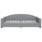 vidaXL Letto da Giorno Grigio Chiaro 100x200 cm in Tessuto vidaXL Letto da Giorno Grigio Chiaro 100x200 cm in Tessuto