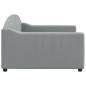 vidaXL Letto da Giorno Grigio Chiaro 100x200 cm in Tessuto vidaXL Letto da Giorno Grigio Chiaro 100x200 cm in Tessuto