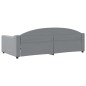 vidaXL Letto da Giorno Grigio Chiaro 100x200 cm in Tessuto vidaXL Letto da Giorno Grigio Chiaro 100x200 cm in Tessuto