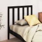 Testiera per Letto Nera 106x4x100 cm in Legno Massello di Pino Testiera per Letto Nera 106x4x100 cm in Legno Massello di Pino