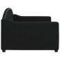 vidaXL Letto da Giorno Nero 90x200 cm in Tessuto vidaXL Letto da Giorno Nero 90x200 cm in Tessuto