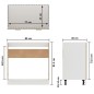 Armadio per Lavabo Rovere Sonoma 80x46x81,5 cm in Truciolato
