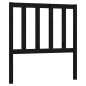 Testiera per Letto Nera 106x4x100 cm in Legno Massello di Pino Testiera per Letto Nera 106x4x100 cm in Legno Massello di Pino