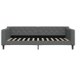 vidaXL Letto da Giorno Grigio Scuro 100x200 cm in Tessuto vidaXL Letto da Giorno Grigio Scuro 100x200 cm in Tessuto