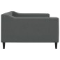 vidaXL Letto da Giorno Grigio Scuro 100x200 cm in Tessuto vidaXL Letto da Giorno Grigio Scuro 100x200 cm in Tessuto