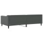 vidaXL Letto da Giorno Grigio Scuro 100x200 cm in Tessuto vidaXL Letto da Giorno Grigio Scuro 100x200 cm in Tessuto