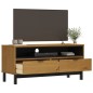vidaXL Mobile TV FLAM 110x40x50 cm in Legno Massello di Pino vidaXL Mobile TV FLAM 110x40x50 cm in Legno Massello di Pino