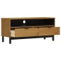 vidaXL Mobile TV FLAM 110x40x50 cm in Legno Massello di Pino vidaXL Mobile TV FLAM 110x40x50 cm in Legno Massello di Pino