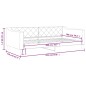 vidaXL Letto da Giorno Tortora 100x200 cm in Tessuto vidaXL Letto da Giorno Tortora 100x200 cm in Tessuto