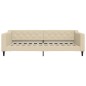 vidaXL Letto da Giorno Crema 100x200 cm in Tessuto vidaXL Letto da Giorno Crema 100x200 cm in Tessuto
