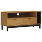 vidaXL Mobile TV FLAM 110x40x50 cm in Legno Massello di Pino vidaXL Mobile TV FLAM 110x40x50 cm in Legno Massello di Pino