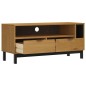 vidaXL Mobile TV FLAM 110x40x50 cm in Legno Massello di Pino vidaXL Mobile TV FLAM 110x40x50 cm in Legno Massello di Pino