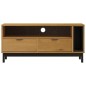 vidaXL Mobile TV FLAM 110x40x50 cm in Legno Massello di Pino vidaXL Mobile TV FLAM 110x40x50 cm in Legno Massello di Pino