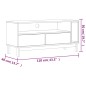 vidaXL Mobile TV FLAM 110x40x50 cm in Legno Massello di Pino vidaXL Mobile TV FLAM 110x40x50 cm in Legno Massello di Pino