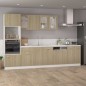 Armadio Sospeso con Vetro Rovere Sonoma 80x31x60 cm Truciolato Armadio Sospeso con Vetro Rovere Sonoma 80x31x60 cm Truciolato