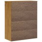 vidaXL Scaffale per Credenza Anta in Vetro FLAM Legno Massello di Pino vidaXL Scaffale per Credenza Anta in Vetro FLAM Legno Massello di Pino