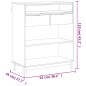 vidaXL Tavolino da Bar FLAM 92x45x110 cm in Legno Massello di Pino vidaXL Tavolino da Bar FLAM 92x45x110 cm in Legno Massello di Pino