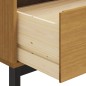 vidaXL Credenza FLAM 110x40x80 cm Anta in Vetro Massello di Pino vidaXL Credenza FLAM 110x40x80 cm Anta in Vetro Massello di Pino