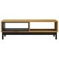 vidaXL Tavolino da Salotto FLAM 100x50x32,5 cm Legno Massello di Pino