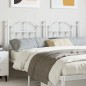 vidaXL Testiera in Metallo Bianco 150 cm vidaXL Testiera in Metallo Bianco 150 cm