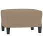 vidaXL Poltrona con Poggiapiedi Cappuccino 60 cm in Similpelle vidaXL Poltrona con Poggiapiedi Cappuccino 60 cm in Similpelle