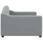 vidaXL Letto da Giorno Grigio Chiaro 90x200 cm in Tessuto vidaXL Letto da Giorno Grigio Chiaro 90x200 cm in Tessuto