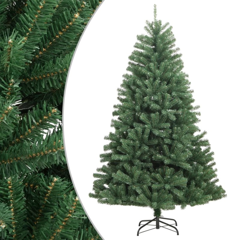 vidaXL Albero di Natale Artificiale Incernierato con Base Verde 210 cm vidaXL Albero di Natale Artificiale Incernierato con Base Verde 210 cm