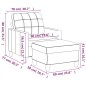 vidaXL Poltrona con Poggiapiedi Grigio 60 cm in Similpelle