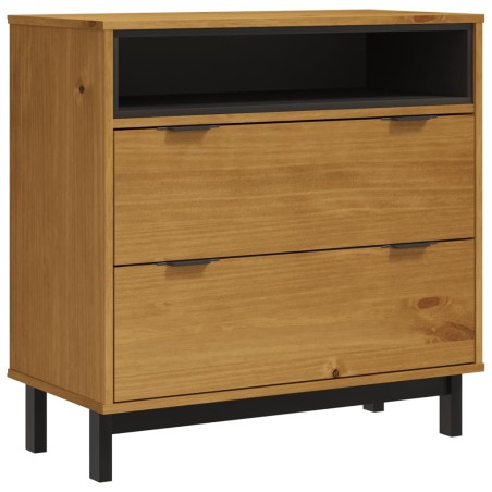 vidaXL Cassettiera FLAM 80x40x80 cm in Legno Massello di Pino