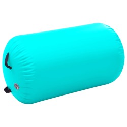 vidaXL Rullo da Ginnastica Gonfiabile con Pompa 100x60 cm in PVC Verde