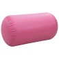 vidaXL Rotolo da Ginnastica Gonfiabile con Pompa 120x90 cm in PVC Rosa