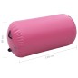 vidaXL Rotolo da Ginnastica Gonfiabile con Pompa 120x90 cm in PVC Rosa