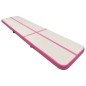 vidaXL Tappetino Ginnastica Gonfiabile con Pompa 600x100x15cm PVC Rosa vidaXL Tappetino Ginnastica Gonfiabile con Pompa 600x100x15cm PVC Rosa