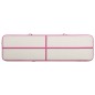 vidaXL Tappetino Ginnastica Gonfiabile con Pompa 600x100x15cm PVC Rosa vidaXL Tappetino Ginnastica Gonfiabile con Pompa 600x100x15cm PVC Rosa