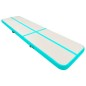 vidaXL Tappetino Ginnastica Gonfiabile e Pompa 700x100x15cm PVC Verde vidaXL Tappetino Ginnastica Gonfiabile e Pompa 700x100x15cm PVC Verde