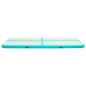 vidaXL Tappetino Ginnastica Gonfiabile e Pompa 700x100x15cm PVC Verde vidaXL Tappetino Ginnastica Gonfiabile e Pompa 700x100x15cm PVC Verde