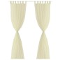 vidaXL Tende Trasparenti 2 pz Crema 140 x 175 cm vidaXL Tende Trasparenti 2 pz Crema 140 x 175 cm