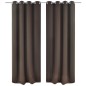vidaXL Tende Oscuranti 2 pz con Anelli in Metallo 135 x 245 cm vidaXL Tende Oscuranti 2 pz con Anelli in Metallo 135 x 245 cm